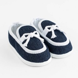Dojčenské mokasíny-capačky New Baby tmavo modrá 12-18 m #1