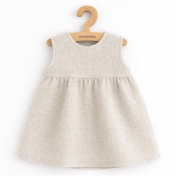 Dojčenské mušelínové šaty New Baby Ella linen podľa obrázku #1