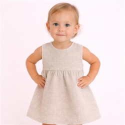 Dojčenské mušelínové šaty New Baby Ella linen podľa obrázku #3