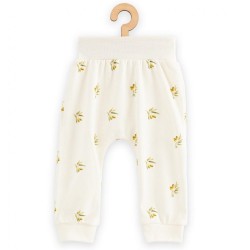 Dojčenské nohavice z organickej bavlny New Baby Olivy béžová #1