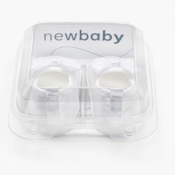 Dojčenské saténové capačky New Baby biela 12-18 m #3