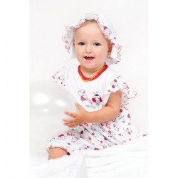 Dojčenské šaty New Baby Lienka biela #2