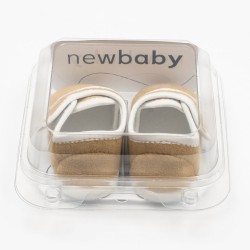 Dojčenské semiškové capačky New Baby hnedá 3-6 m #4