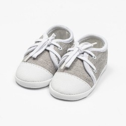 Dojčenské tenisky capačky New Baby jeans sivá 12-18 m