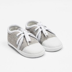 Dojčenské tenisky capačky New Baby jeans sivá 12-18 m #1