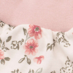 Dojčenské tepláčky New Baby Flowers ružové #1