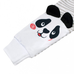 Dojčenské tepláčky New Baby Panda sivá #1
