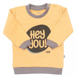 Dojčenské tričko New Baby With Love horčicové Žltá