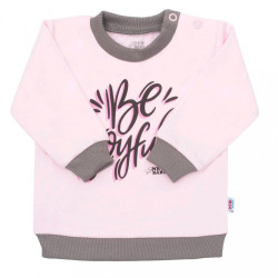 Dojčenské tričko New Baby With Love ružové