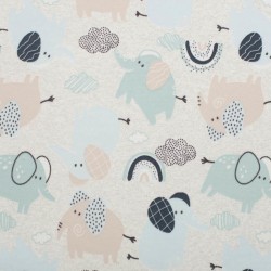 Dojčenské zateplené dupačky New Baby Šťastné Sloníky zelená #2