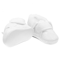 Dojčenské zimné capačky ku krstu New Baby 12-18 m dievča biela #1