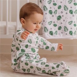 Dojčenský bavlnený overal Koala Nature zelená #1