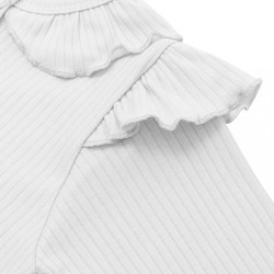 Dojčenský bavlnený overal New Baby Stripes biely #1