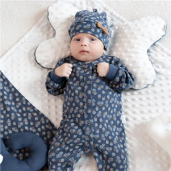 Dojčenský bavlnený overal Nicol Sonia modrá #1