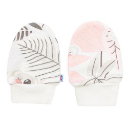 Dojčenský bavlnený set-capačky a rukavičky New Baby Lovely ružový #1