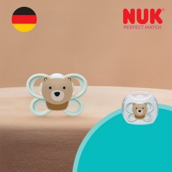 Dojčenský cumlík  NUK Perfect Match Air BEAR 0-6m 1ks box podľa obrázku