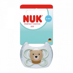 Dojčenský cumlík  NUK Perfect Match Air BEAR 0-6m 1ks box podľa obrázku #1
