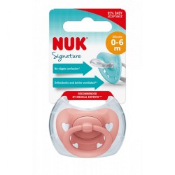 Dojčenský cumlík  NUK Signature 0-6m zeleno biela #2
