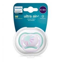 Dojčenský cumlík Ultra air  Avent 0- 6 mesiacov - 1 ks slniečko multicolor #1