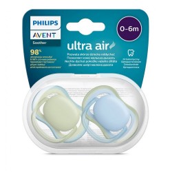 Dojčenský cumlík Ultra air Neutral Avent 0- 6 mesiacov - 2 ks chlapec modrá #1