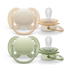 Dojčenský cumlík Ultrasoft Premium Avent 0-6 miesacov 2 ks chlapec podľa obrázku