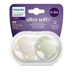 Dojčenský cumlík Ultrasoft Premium Avent 0-6 miesacov 2 ks chlapec podľa obrázku #1
