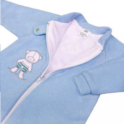Dojčenský froté spací vak New Baby medvedík modrý #1