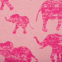 Dojčenský kabátik Baby Service Slony ružový #1