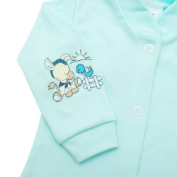 Dojčenský kabátik New Baby Mouse Artist zelený tyrkysová #1