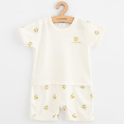 Dojčenský letný overal z organickej bavlny New Baby Olivy béžová