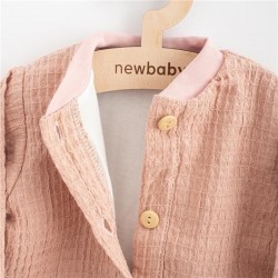 Dojčenský mušelínový kabátik New Baby Comfort clothes ružová #1
