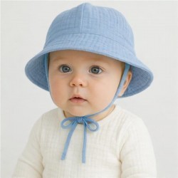 Dojčenský mušelínový klobúčik New Baby jeasn modrá #2