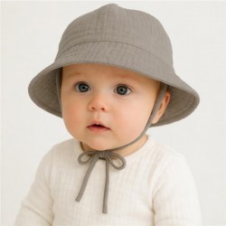 Dojčenský mušelínový klobúčik New Baby linen podľa obrázku #2
