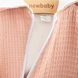 Dojčenský mušelínový overal s kapucňou New Baby Comfort clothes ružová #1