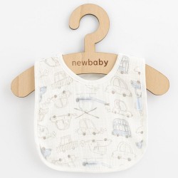 Dojčenský mušelínový podbradník New Baby My Cars modrá
