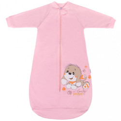 Dojčenský spací vak New Baby psík ružový