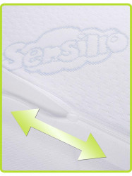 Dojčenský vankúš - klin Sensillo biely 59x37 cm #2