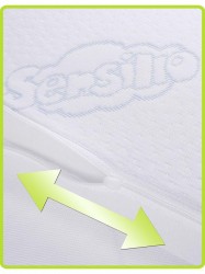 Dojčenský vankúš - klin Sensillo biely 59x37 cm #2