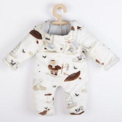 Dojčenský Wellsoft zimný overal New Baby Eskimo biela #1