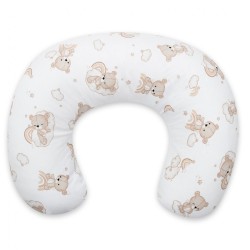 Dojčiaci vankúš New Baby Medvedíky biela