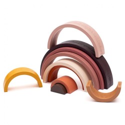 Drevená dúha Brown Montessori Baby Mix multicolor #2