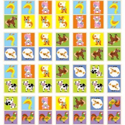 Drevená hra Domino pre deti Viga multicolor
