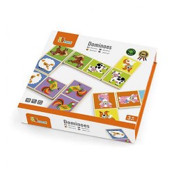 Drevená hra Domino pre deti Viga multicolor #1