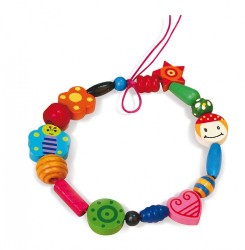 Drevená kreatívna súprava korálok Viga multicolor #1