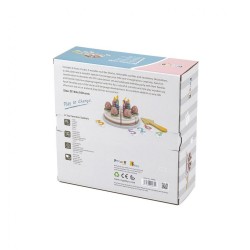Drevená narodeninová torta Viga multicolor #3