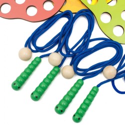 Drevená prevliekačka ovocia a zeleniny Montessori Baby Mix multicolor #2