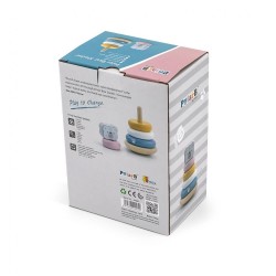 Drevená skladacia pyramída pre najmenších Viga Medveď multicolor #4