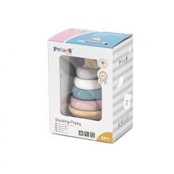 Drevená skladacia pyramída Viga Psík multicolor #4
