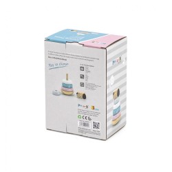 Drevená skladacia pyramída Viga Psík multicolor #5