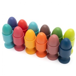 Drevená vkladačka vajíčka Montessori Baby Mix multicolor #2